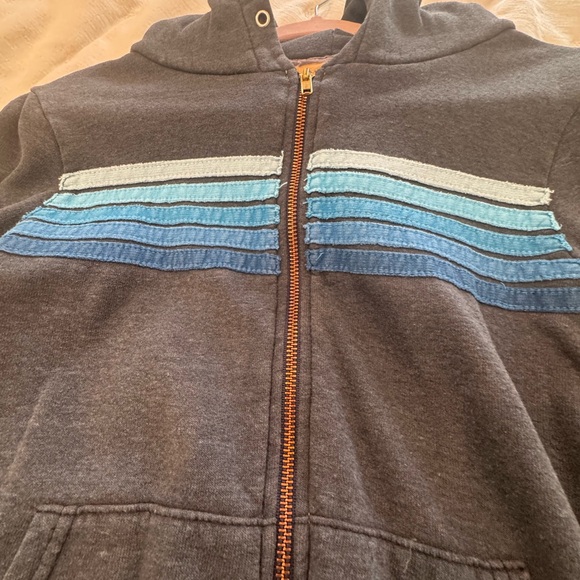 Aviator Nation Gray 5 stripe hoodie - Picture 2 of 5